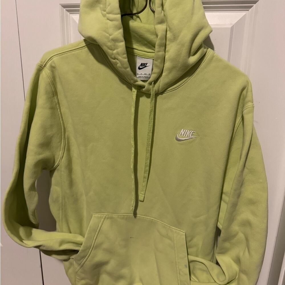 Nike Men’s Lime Green Crewneck Hoodie